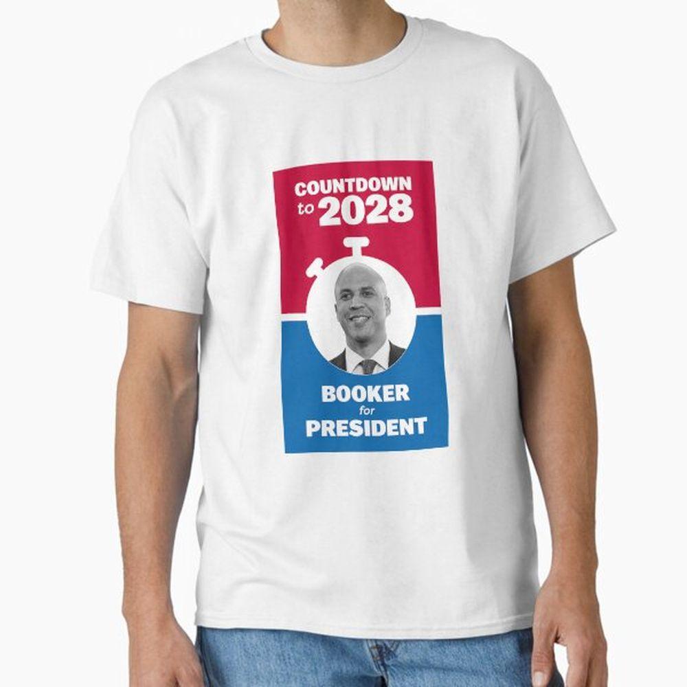 Countdown To 2028 Booker For President Awesome Shirt Countdown To 2028 Booker For President Awesome Shirt